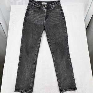 PacSun Mom Jean Black Wash High Rise Denim Pants Womens Size 26 100% Cotton NWOT